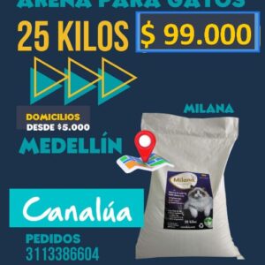Milana Arena Premium para gatos 25 kilos