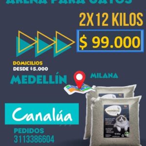 Milana Arena Premium para gatos 2x12 kilos